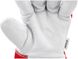 Перчатки рабочие бело-красные натуральная кожа/хлопок YATO YT-746402 размер 9