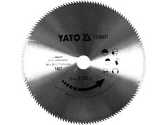 Диск пильний по ламінату 185x1.7x20мм 140 зубів YATO YT-60631