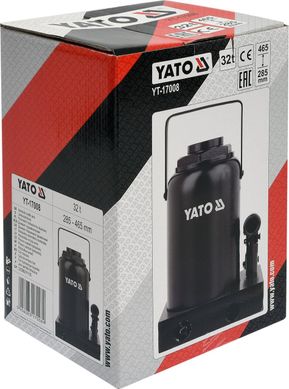 Пляшковий домкрат 32 тонни YATO YT-17008