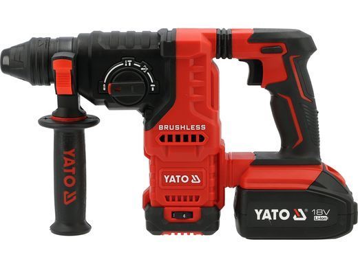 Безщітковий перфоратор-дриль SDS+ 18 В 12x4 А&middot;год YATO YT-827725