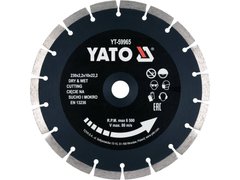 Алмазный диск 230 мм сегментированный для бетона YATO YT-59965