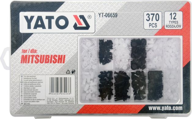 Набор автомобильного крепежа для Mitsubishi YATO YT-06659