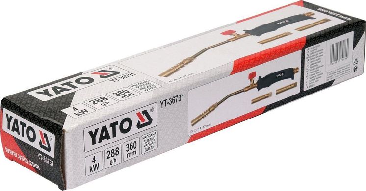 Горелка паяльная с насадками YATO YT-36731