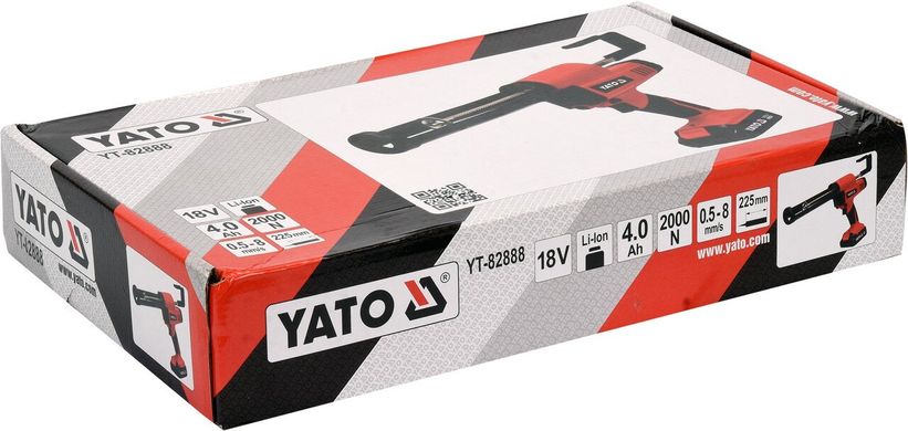 Пистолет для клея и герметика аккумуляторный YATO YT-82888