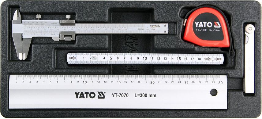 Набір вимірювального інструмента 5 предметів YATO YT-55474