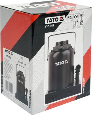 Пляшковий домкрат 50 тонн YATO YT-17009