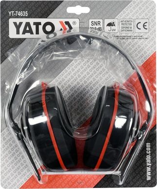 Протишумові будівельні навушники з окулярами YATO YT-74635