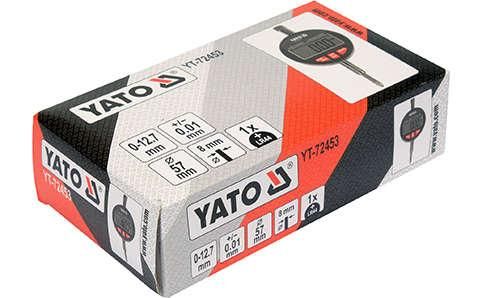 Датчик вимірювання биття 0-12,7 мм YATO YT-72453