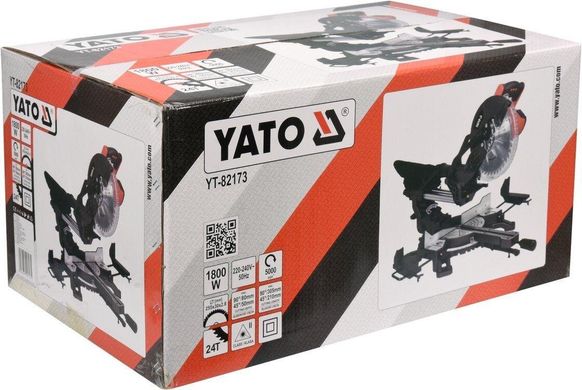 Профессиональная торцовочная пила для прямой и угловой резки YATO YT-82173