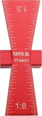 Повний подвійний шаблон 1:5 та 1:8 YATO YT-44081