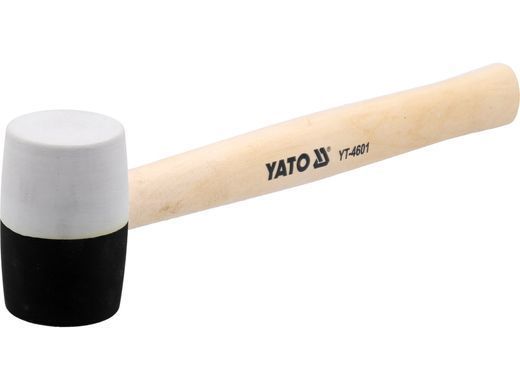 Гумовий молоток із дерев'яною ручкою 340 г YATO YT-4601
