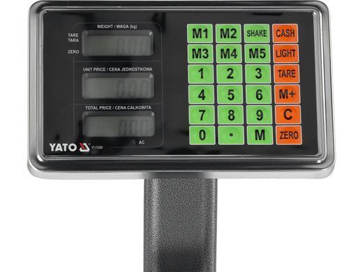 Електронні ваги з платформою 150 кг/50г YATO YT-73280