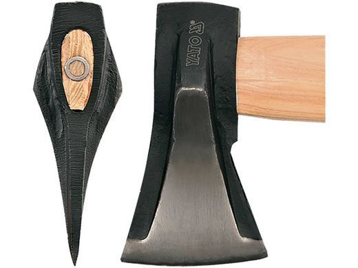 Сокира з клином 2кг ручка HICKOR YATO YT-8012