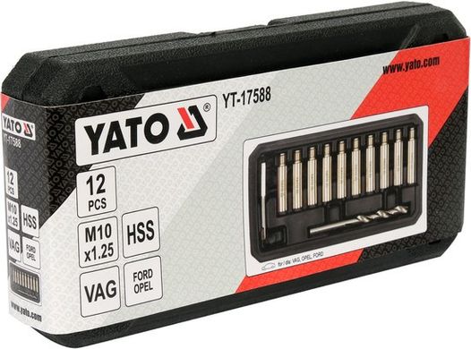 Ремкомплект направляющей тормозного суппорта 12 шт YATO YT-17588