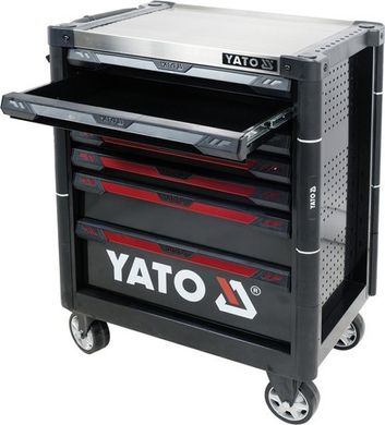 Сервисный шкаф 7 ящиков с замком для открывания YATO YT-09032