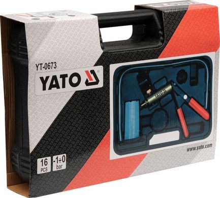 Ручной вакуумный насос с принадлежностями YATO YT-0673
