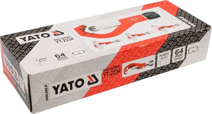 Труборіз механічний роликовий YATO YT-2234