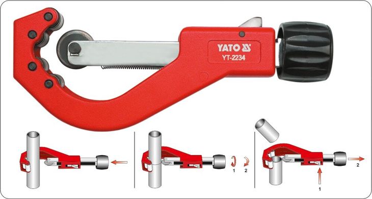Труборез механический роликовый YATO YT-2234