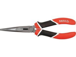 Плоскогубцы удлиненные прямые 200 мм, трехцветные ручки YATO YT-1944