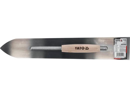 Строительная гладкая заострённая гладилка для штукатурки 500 мм YATO YT-5212