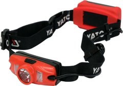 Налобный аккумуляторный фонарь 500 лм YATO YT-08596
