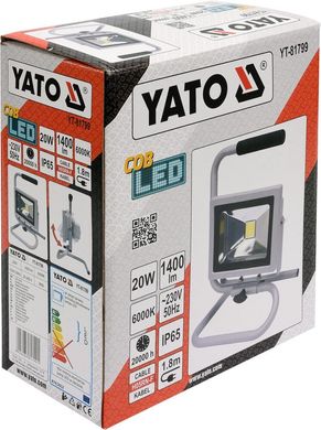 Світлодіодний переносний прожектор 20 Вт YATO YT-81799