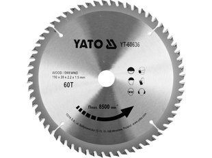 Пиляльний диск для дерева 190х60Тх20мм для YT-82150 YATO YT-60636