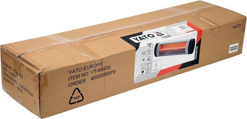 Кварцовий інфрачервоний обігрівач YATO YT-99530