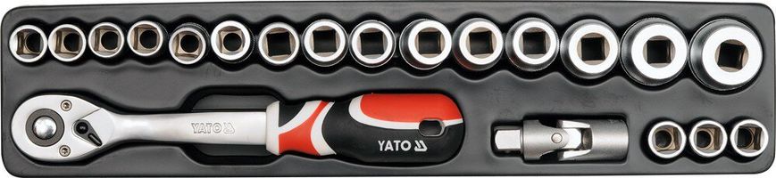 Набор инструмента для авто в ящике 62 эл. YATO YT-3895