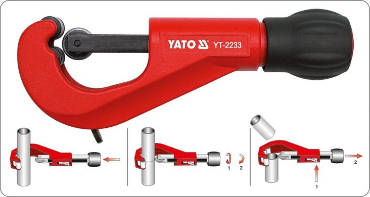 Труборіз механічний роликовий YATO YT-2233