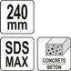 Відбійний молоток для вирівнювання бетону 60 мм SDS Max YATO YT-47348