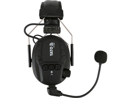 Електронні активні навушники з Bluetooth 32 дБ YATO YT-74627