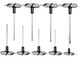 Набір T-подібних ключів Torx з ручкою 9 шт. YATO YT-05615