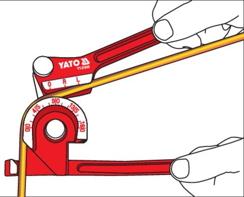 Трубогиб механічний ручний для труб 6-10мм YATO YT-21840