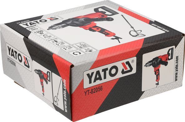 Дрель-миксер 2в1 сетевой YATO 230В 1.2 кВт М14 3-16мм YATO YT-82056