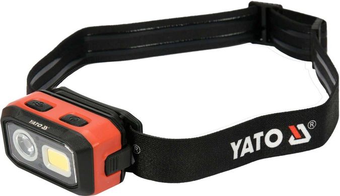 Налобный фонарь аккумуляторный 500 лм YATO YT-08593