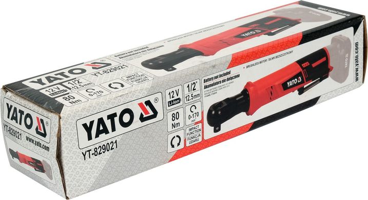 Безщіткова акумуляторна тріскачка YATO YT-829021