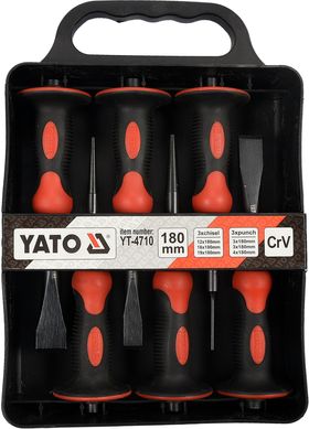 Набір пробійників і зубил для автосервісу YATO YT-4710