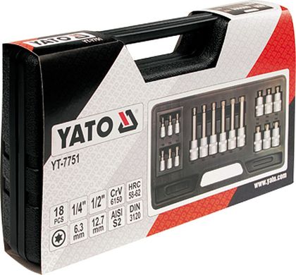 Набір торцевих головок YATO YT-7751