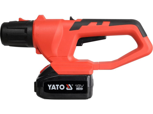 Акумуляторний садовий висоторіз 18В + 2Ач + зарядний пристрій YATO YT-828390