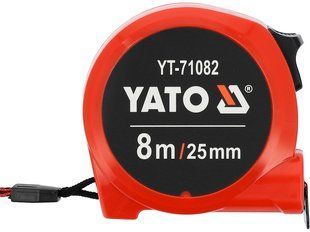 Рулетка вимірювальна 8м х 25мм YATO YT-71082