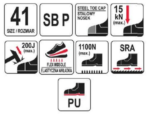 Робоче взуття PRIME SBP YATO YT-80532 розмір 41
