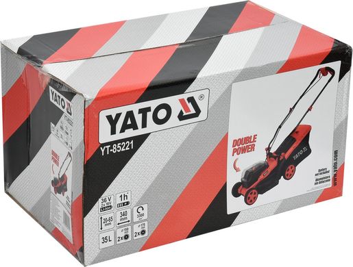 Акумуляторна газонокосарка (без акумулятора) YATO YT-85221