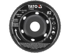 Диск-фреза шлифовальный выпуклый 120х18 мм №2 для УШМ YATO YT-59185