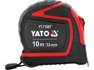 Рулетка рулонна зі сталевою стрічкою 10м х 32мм YATO YT-71087