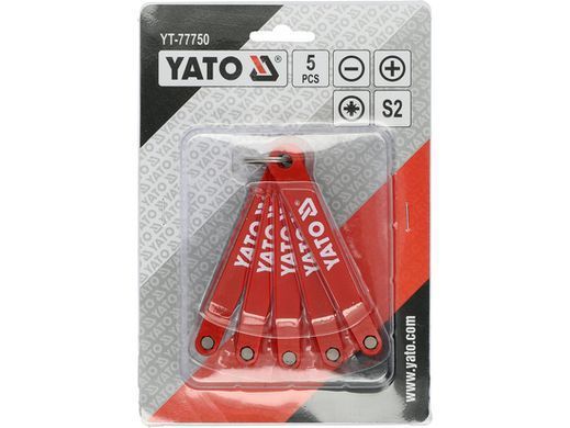 Набор низкопрофильных бит-наконечников 5 шт YATO YT-77750