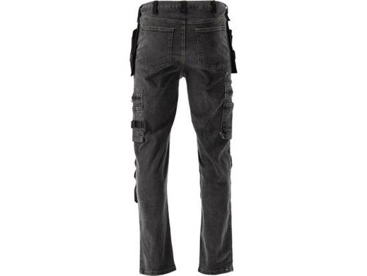 Робочі штани еластичні джинси L/XL сіро-сталевий колір YATO YT-79063