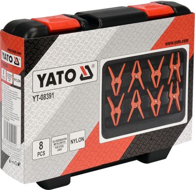 Зажимы для металлических проводов 8 шт YATO YT-08391