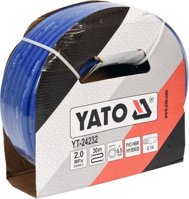 Пневматичний гібридний шланг 1/4" 30 м YATO YT-24232
