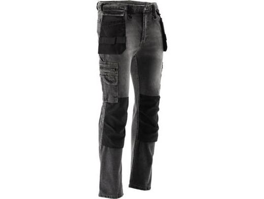 Робочі штани еластичні джинси 2XL сіро-сталевий колір YATO YT-79065
